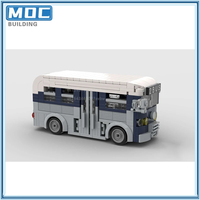 City Street View Model Bus Terminal with Coffee Shop Modular Building Block DIY Kids Toys Bricks Decoration Birthday Gifts