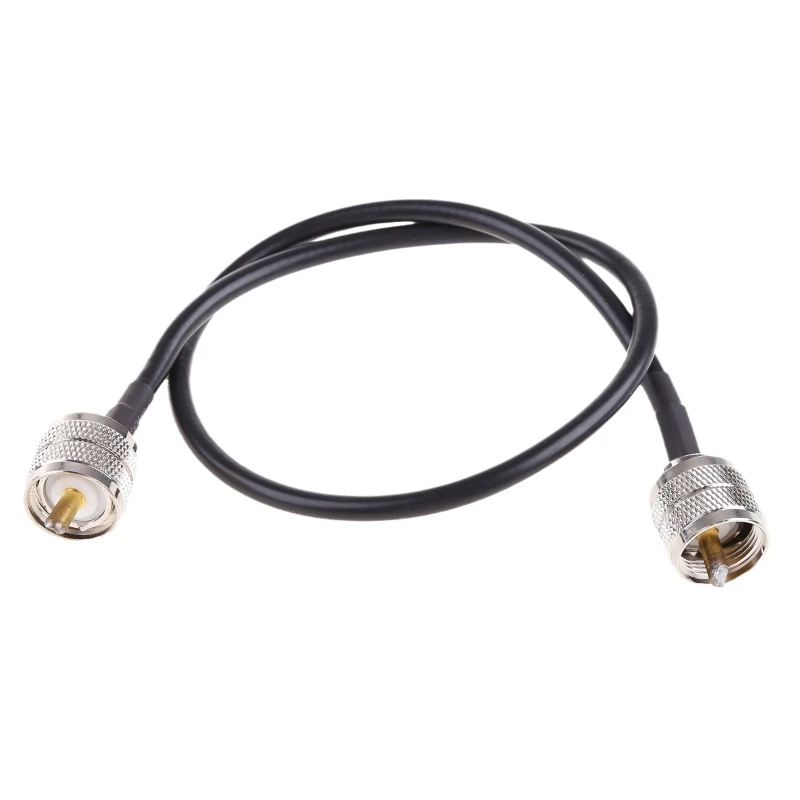 UHF Male PL-259 to UHF Male High-Power Antenna Cable RF Coaxial Cable Adapter Low Loss Digital Coax UHF Jumper Cable