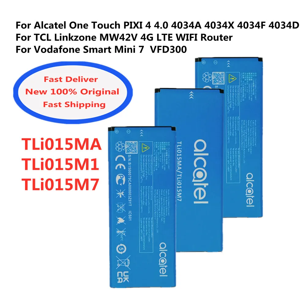 TLi015M1 TLi015M7 TLi015MA Оригинальный аккумулятор для Alcatel One Touch PIXI 4 4,0 4034A 4034X 4034F 4034D для TCL Linkzone MW42V