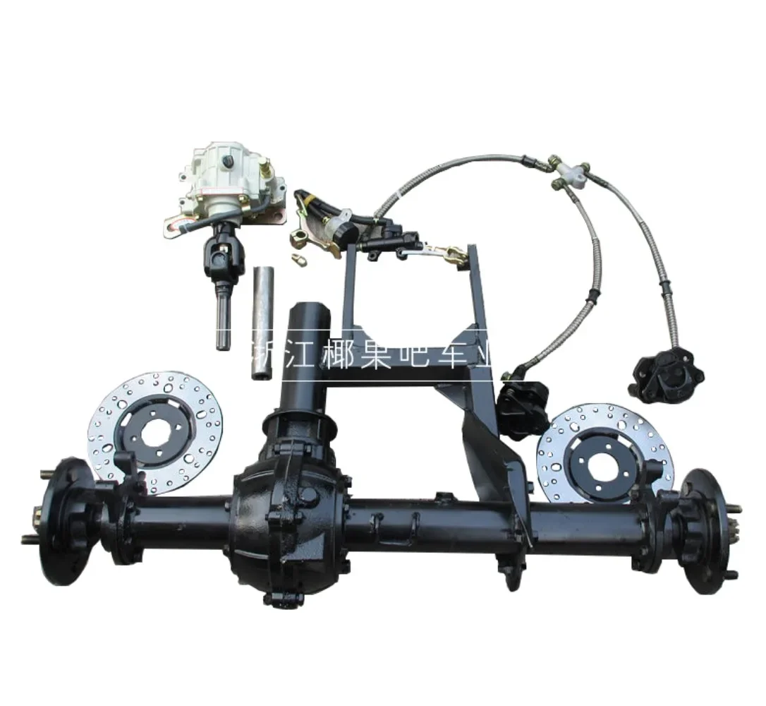 Modified inverted three-wheeled motorcycle accessories, big bull beach car shaft drive belt differential counter, double disc br