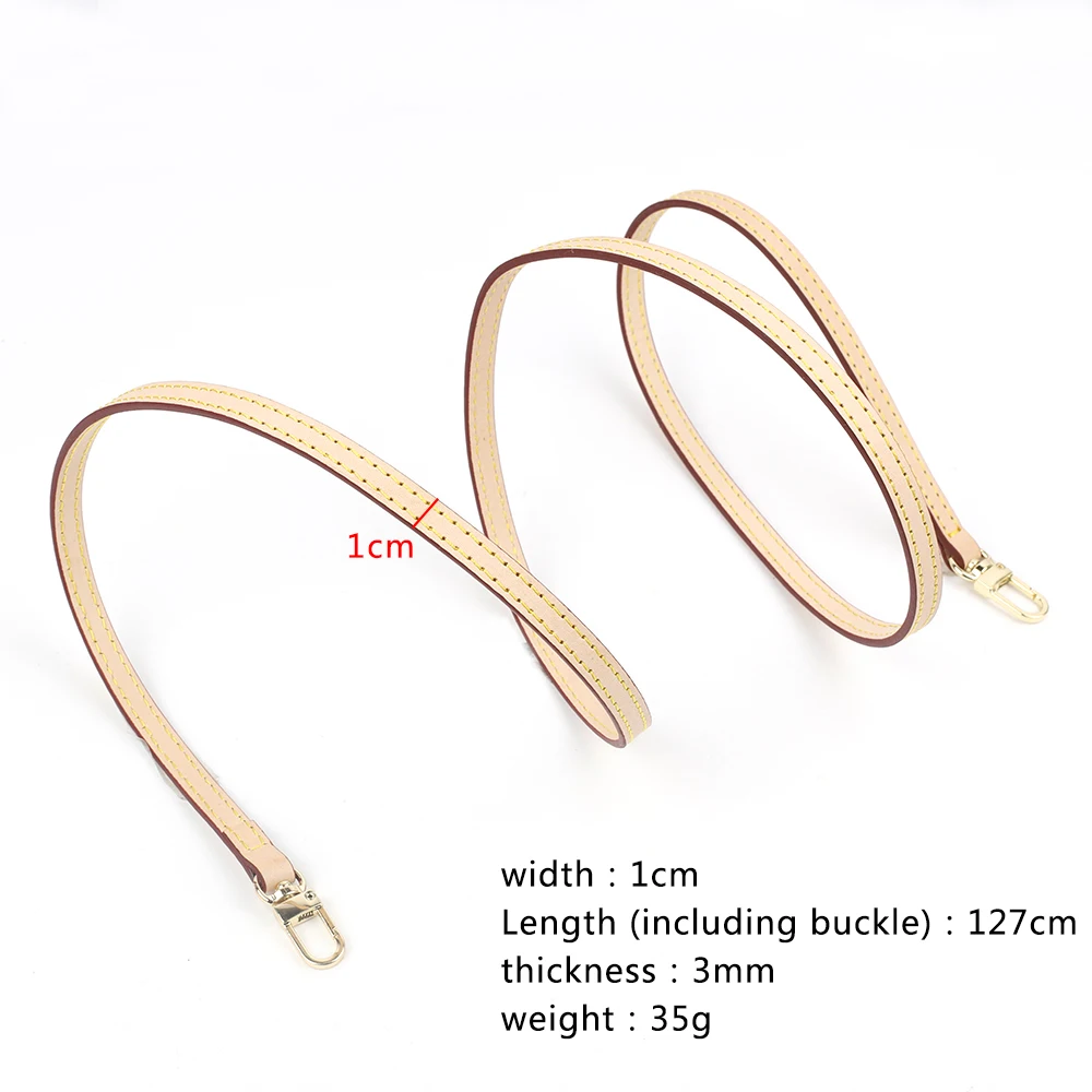 Premium 120CM Genuine Leather Natural Coffee Color Bag Strap Replacement Shoulder Handbag Accessories for Women Bags Belt