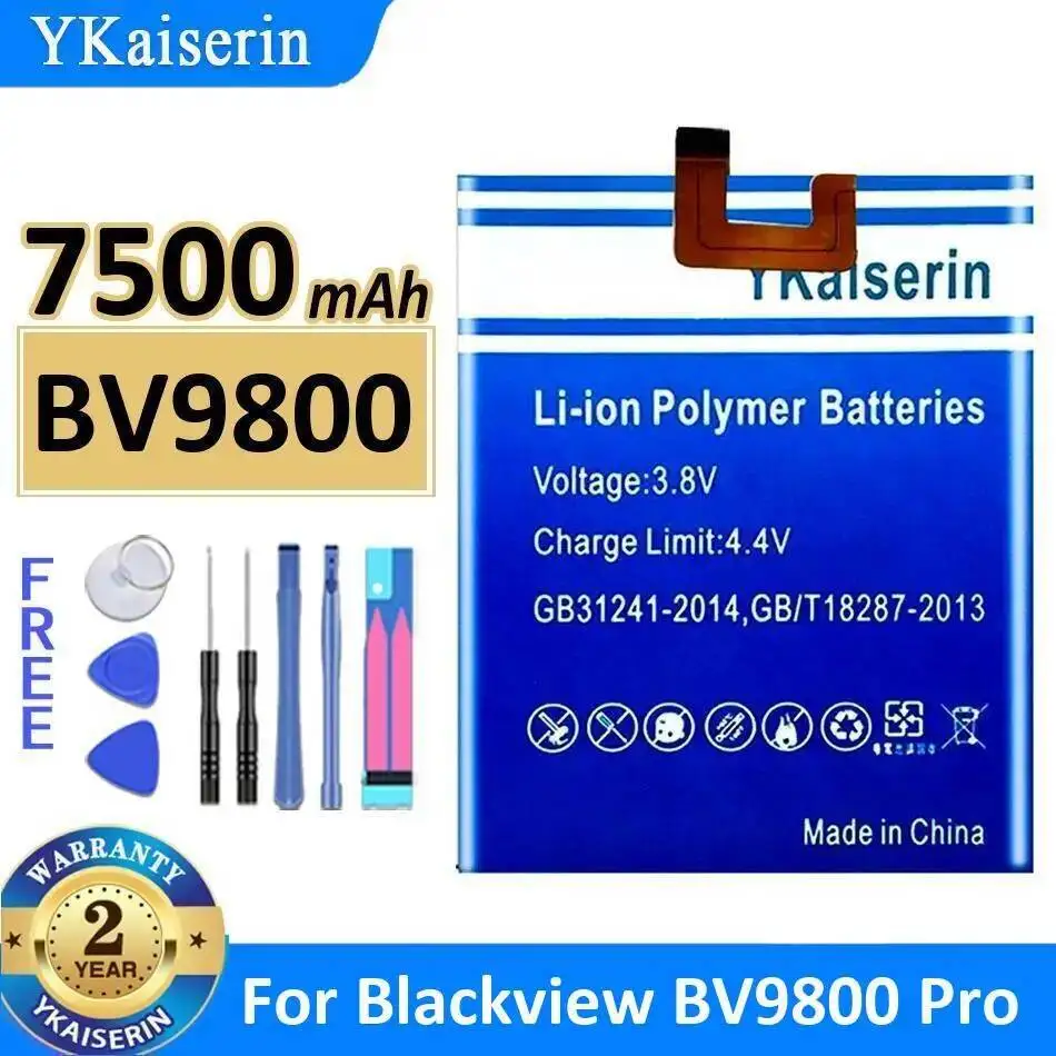 

7500Mah Mobile Phone Battery For Blackview BV9800 Pro Reliable Replacement Safe