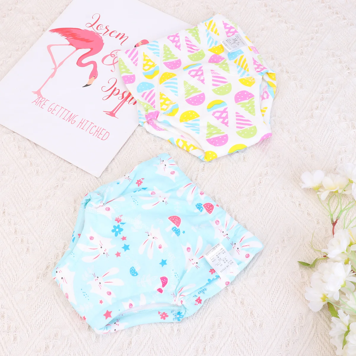 4 Pcs Washable Baby Newborn Diapers Potty Training Anti Leakage Pants