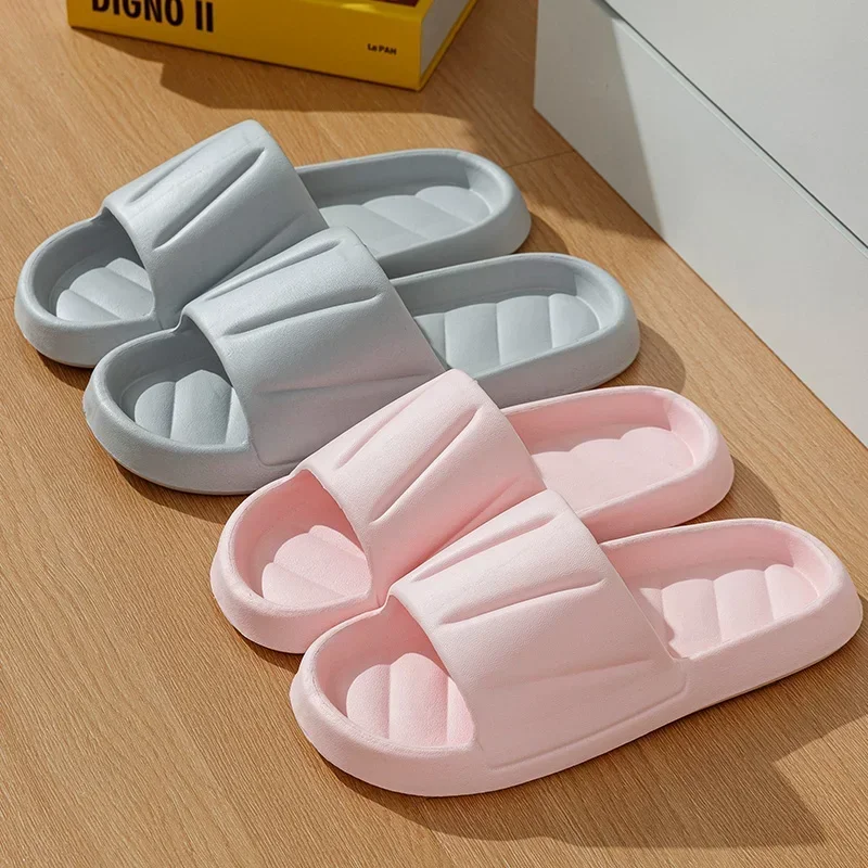 Summer EVA Cloud Women Slippers Indoor Home Casual Flat Flip Flops Bathroom Non-slip Slipper Outdoor Men Beach Slides Shoes