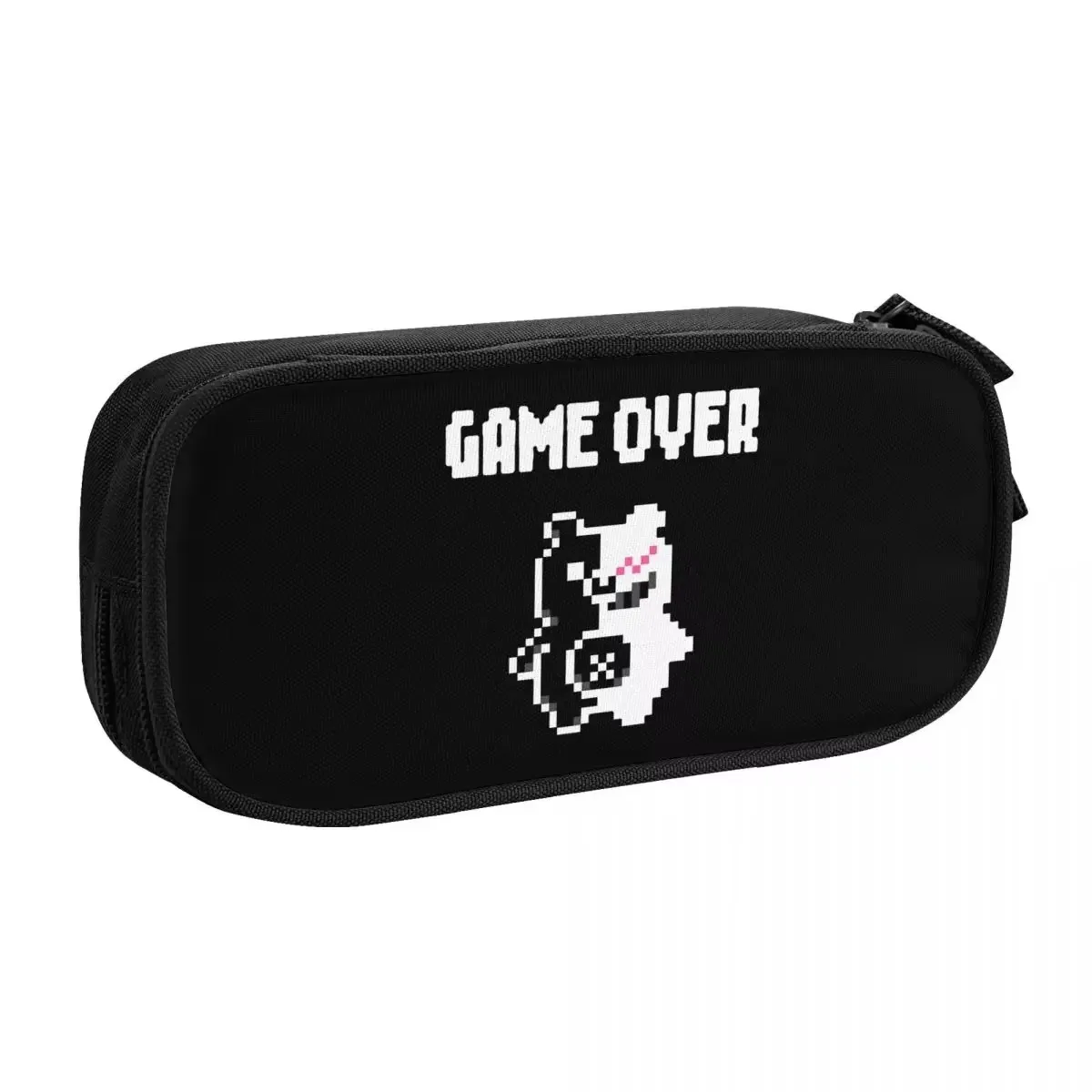 

Danganronpa Monokuma Big Capacity Pencil Pen Case Office College School Large Storage Bag Pouch Holder Box Organizer