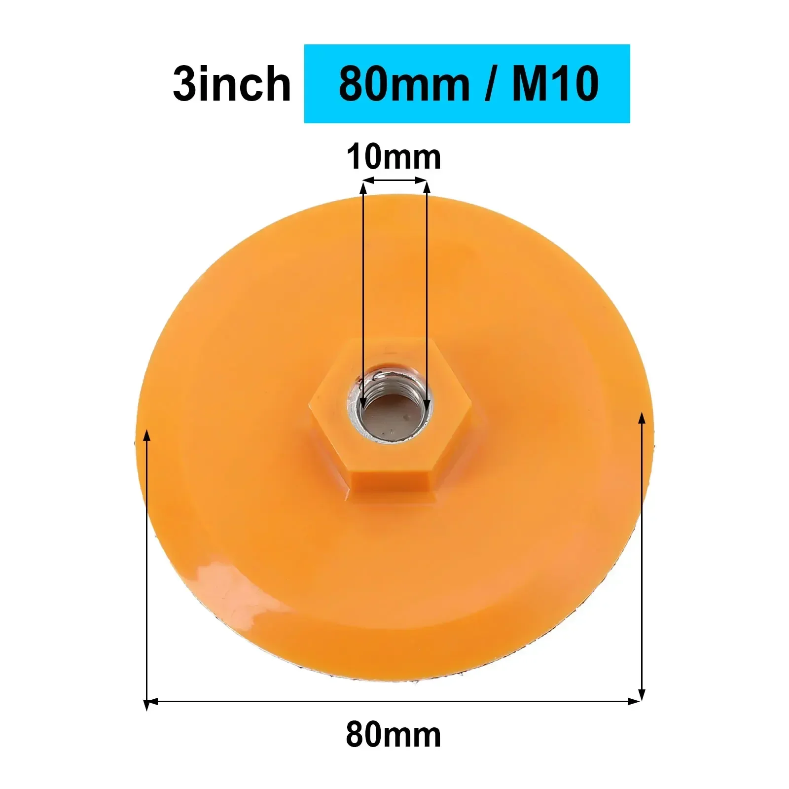 Other Features Polishing Pad Orange Package Content Polishing Pad Adhesive Disc High Quality M Plastic Middle Soft Layer