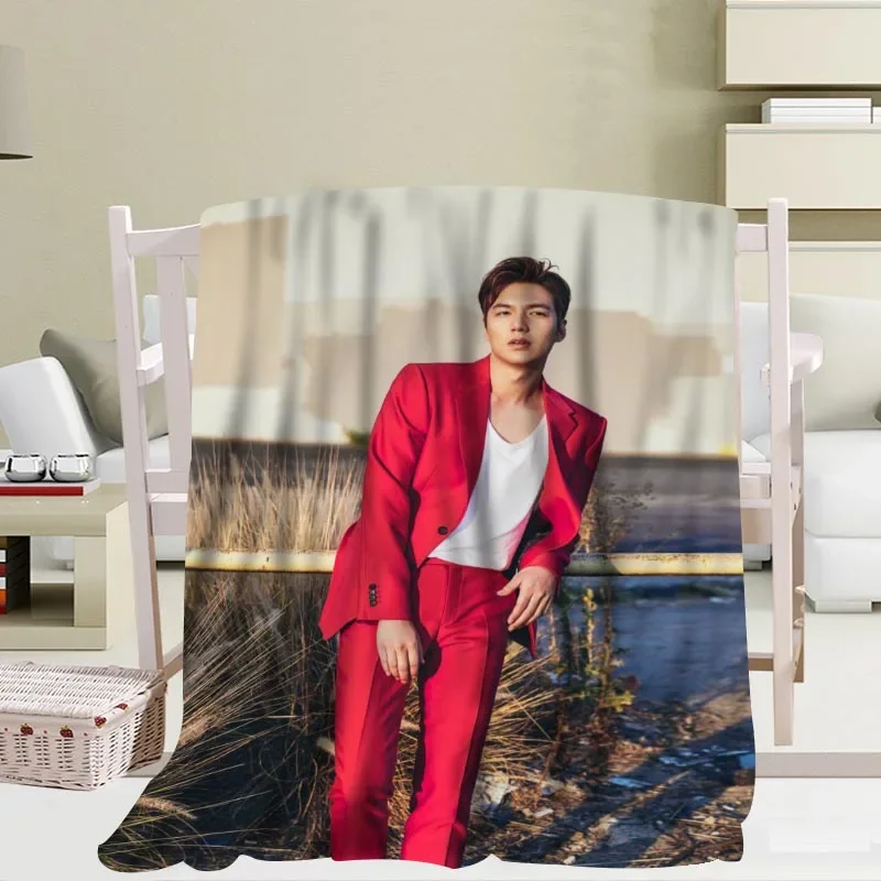 Custom Kpop Lee Min Ho coperta TR/flanella coperta in tessuto in pile decorazione di capodanno confortevole calda camera da letto Super morbida