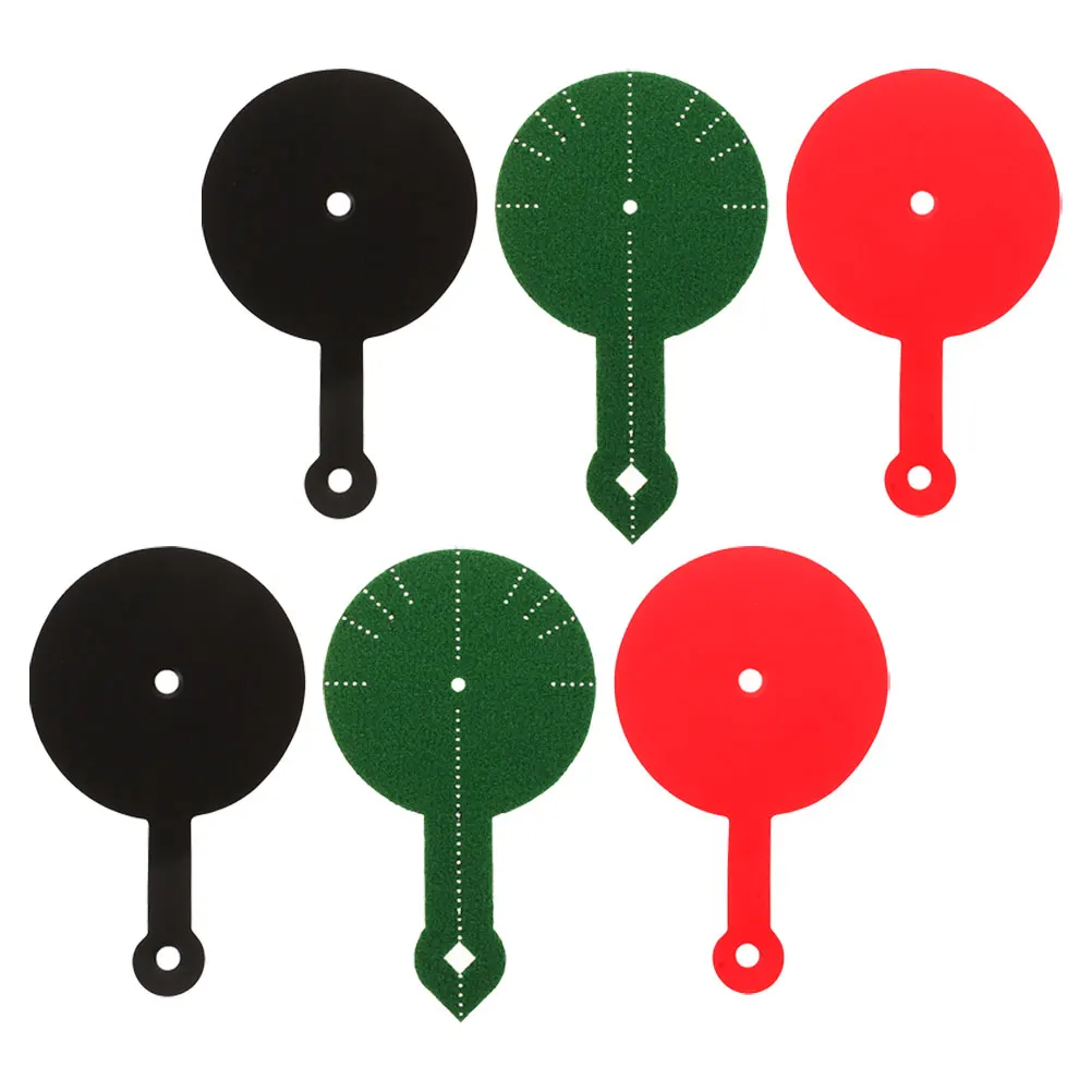 

6pcs Billiard Aiming Stickers Cotton Practicing Pad Training Aid Tool Accessory Durable Material Portable Design