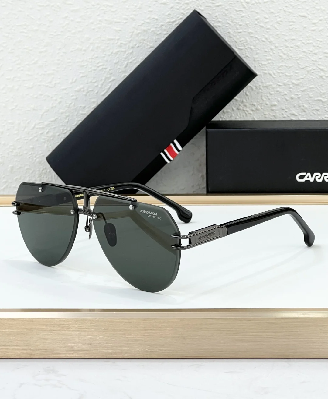 

Carrera High Quality Double Bridge Vintage Fashion Men Women Alloy Glasses Frame Driving Travel Luxury Brand Design Sun Glasses