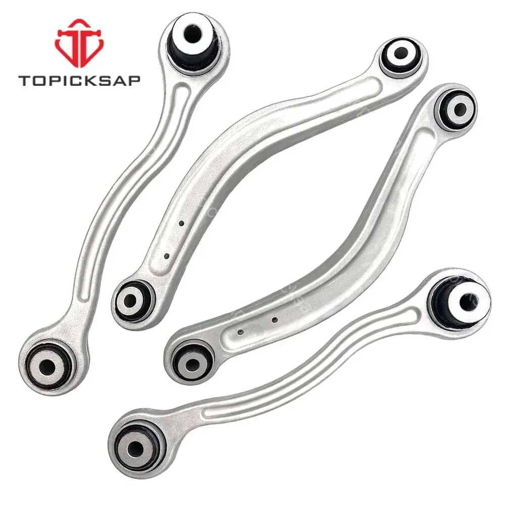 TOPICKSAP 4Pcs Rear Upper Lower Control Arm Assembly Kit for Mercedes-Benz W204 W212 C250 C300 C350 CLS550 E350 2008-2014