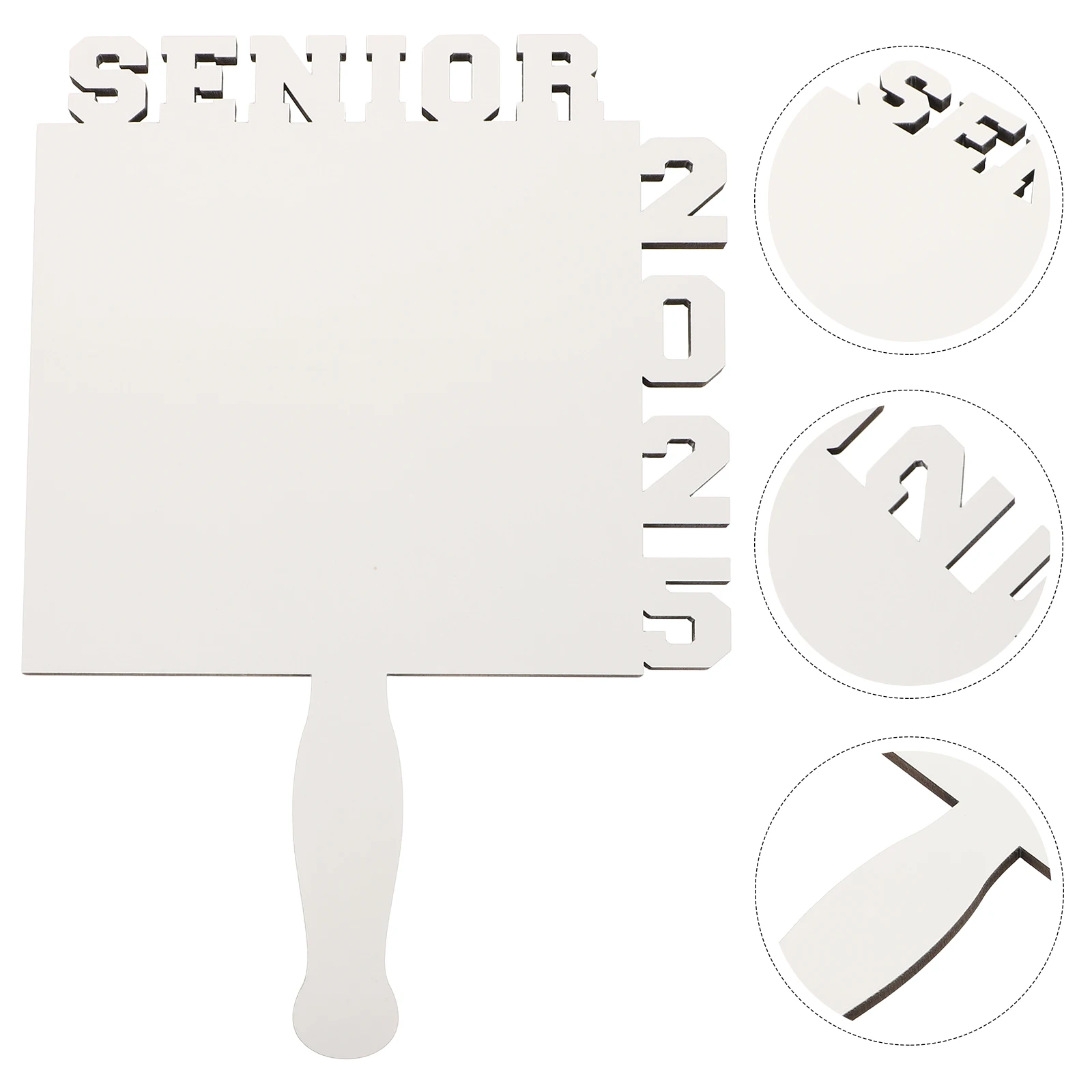 

Double Sided Sublimation Photo Fan Handheld Portable Picture For Party Supplies Graduation Ceremony Gift Fan Sublimation Blank