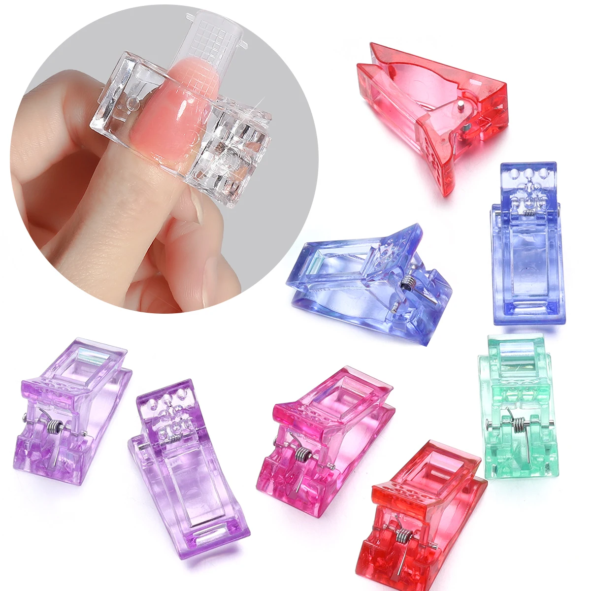 10pcs/lot Multipurpose Plastic Clip Patchwork Sewing Clip Nail Crystal Clip For Clothing Sewing DIY Jewelry Making Nails Art