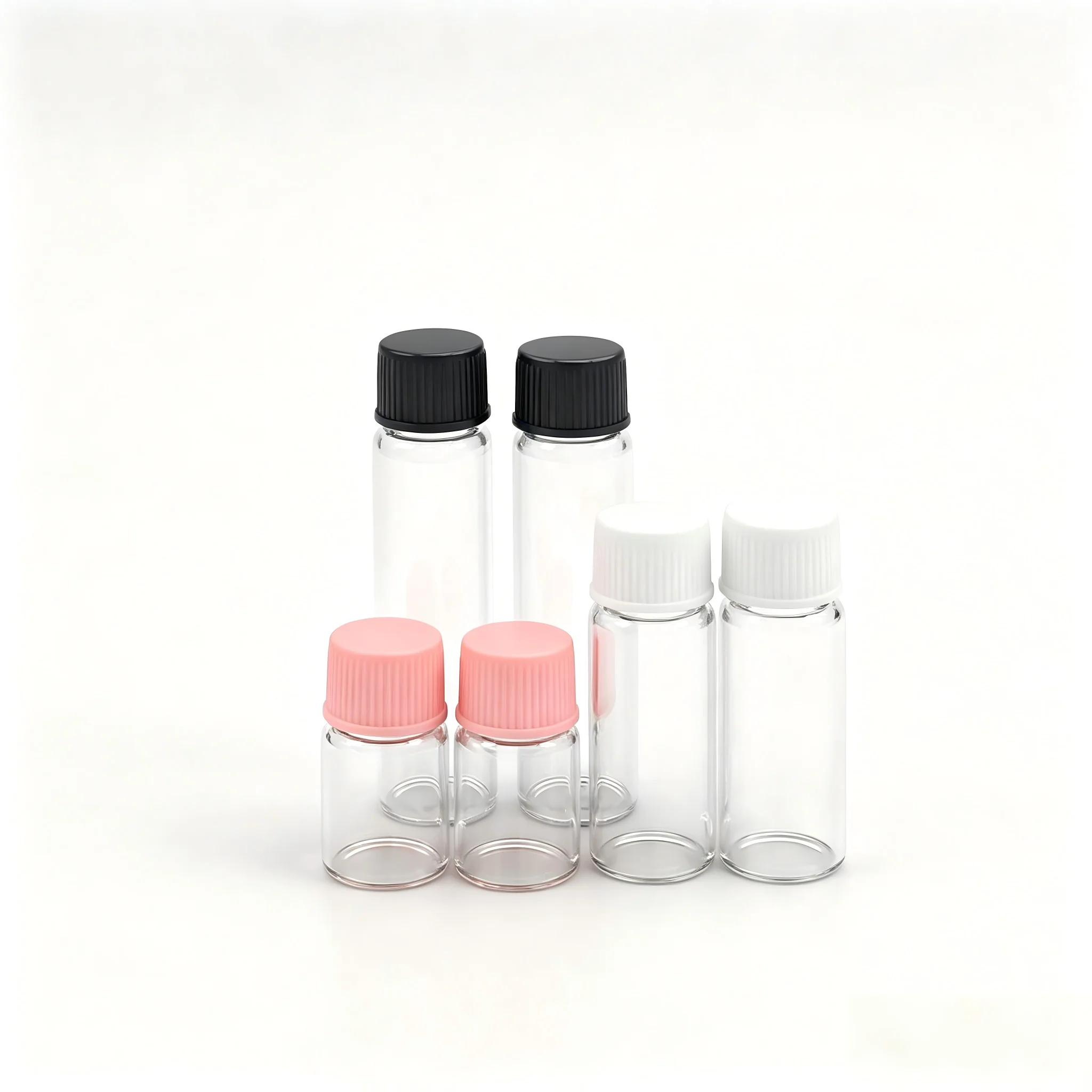 

100pcs/lot Diameter 16mm 2ML 4ML 6ML Glass Bottle Plastic Cap For Vinegar alcohol, carft/storage Candy Bottles