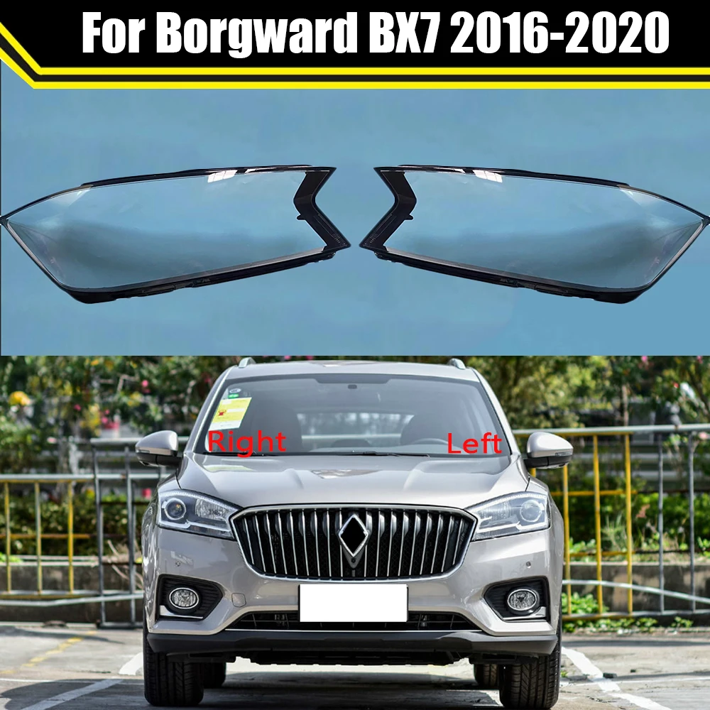 

Car Front Headlamp Caps Head Lamp Light Lampshade Lampcover Auto Glass Lens Shell For Borgward BX7 2016-2020 Headlight Cover