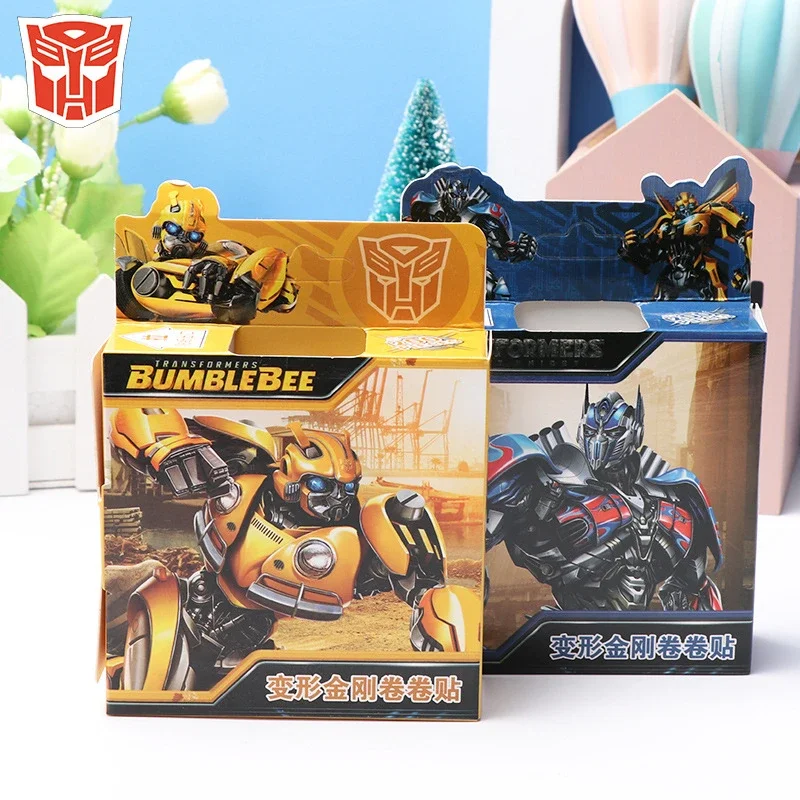 200Pcs Transformers Optimus Prime Laser Stickers Cool Bumblebee Children Boy Waterproof Laser Roll Pasting Birthday Gifts