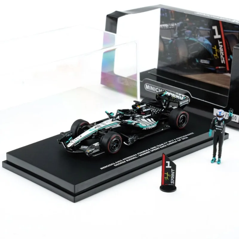 MINICHAMPS 1:64 W17 F1 #63 Highly detailed Die‑cast Alloy Car Model Static Display Replica For Car‑model Enthusiasts