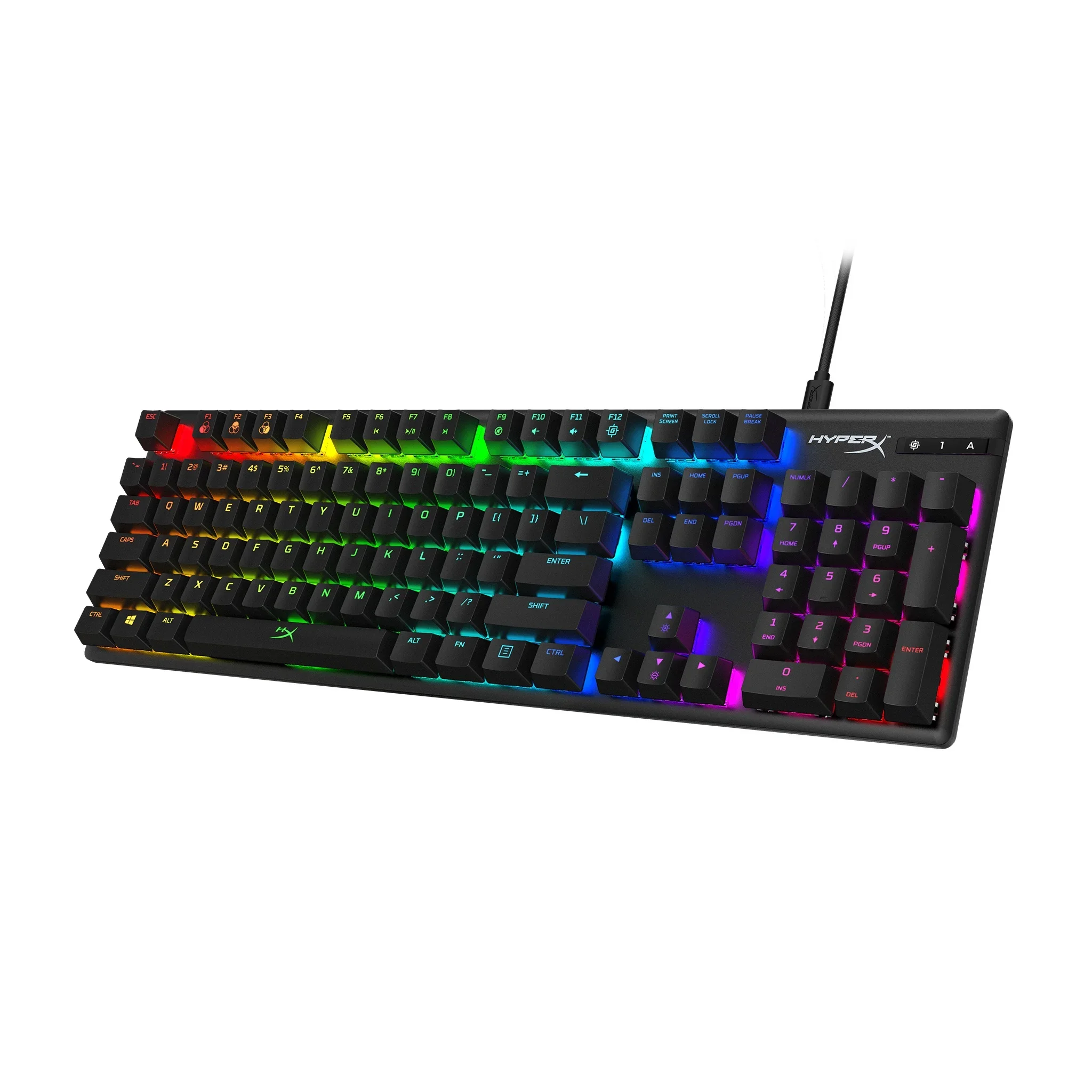 Teclado do jogo Hyper x Alloy, tamanho completo, best-seller, 2023