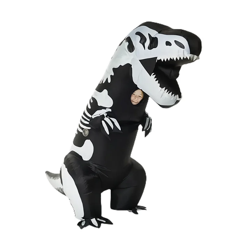 ハロウィン T-レックス インフレータブルコスチューム パーティーグッズ コスプレ 恐竜 インフレータブルスーツ おもちゃ ロールプレイングやお祭りの楽しみに