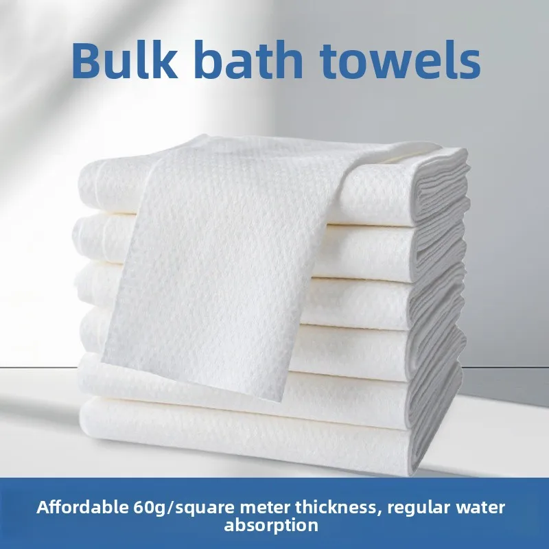 100pcs/pack Disposable Bath Towels Thickened Enlarged Design For Beauty Salon Foot Spa Personal Shower Use