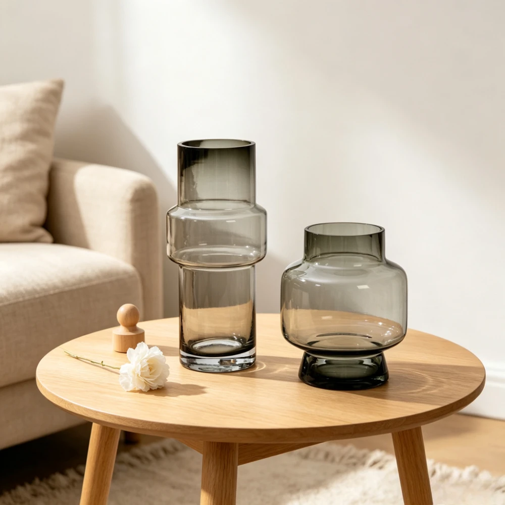 Minimalist Geometric Flower Vase Clear Hydroponic Plant Bottle DIY Flower Arrangements Florist Shop Living Room Decoration