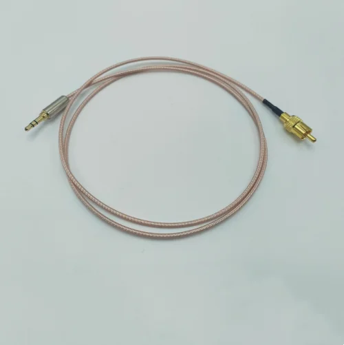 Cabo de áudio coaxial digital 3.5mm macho para rca macho spdif cabeça de lótus tv cabo de conexão de alto-falante estéreo