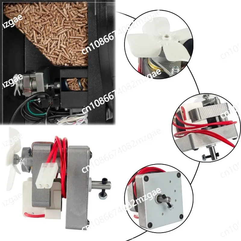 Motor de arranque y kit de ventilador de inducción para parrillas de pellets de madera Traeger y Pit Boss, piezas de repuesto para quemador y encendedor de inducción.