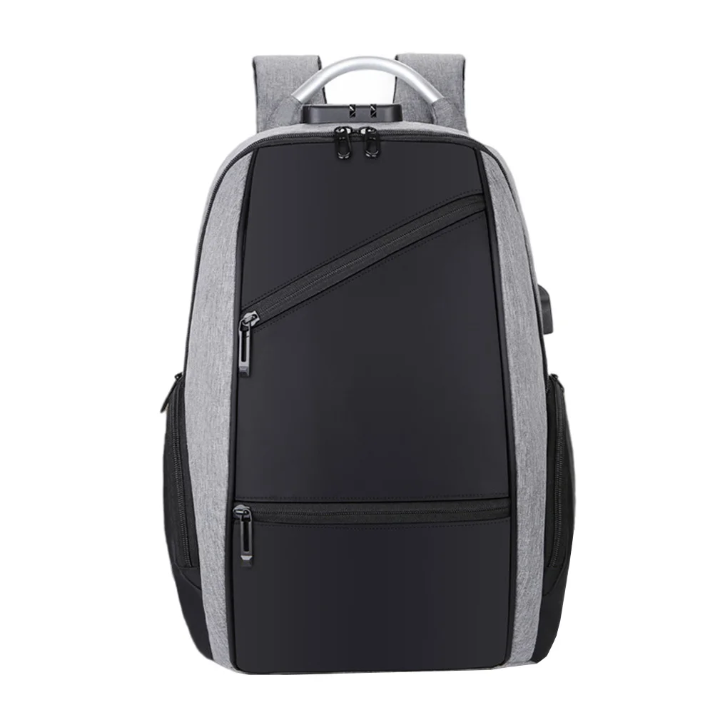 

Рюкзак для компьютера премиум-класса с паролем для бизнеса и путешествий, большая мужская сумка для хранения ноутбука с портом для зарядки, школьная работа