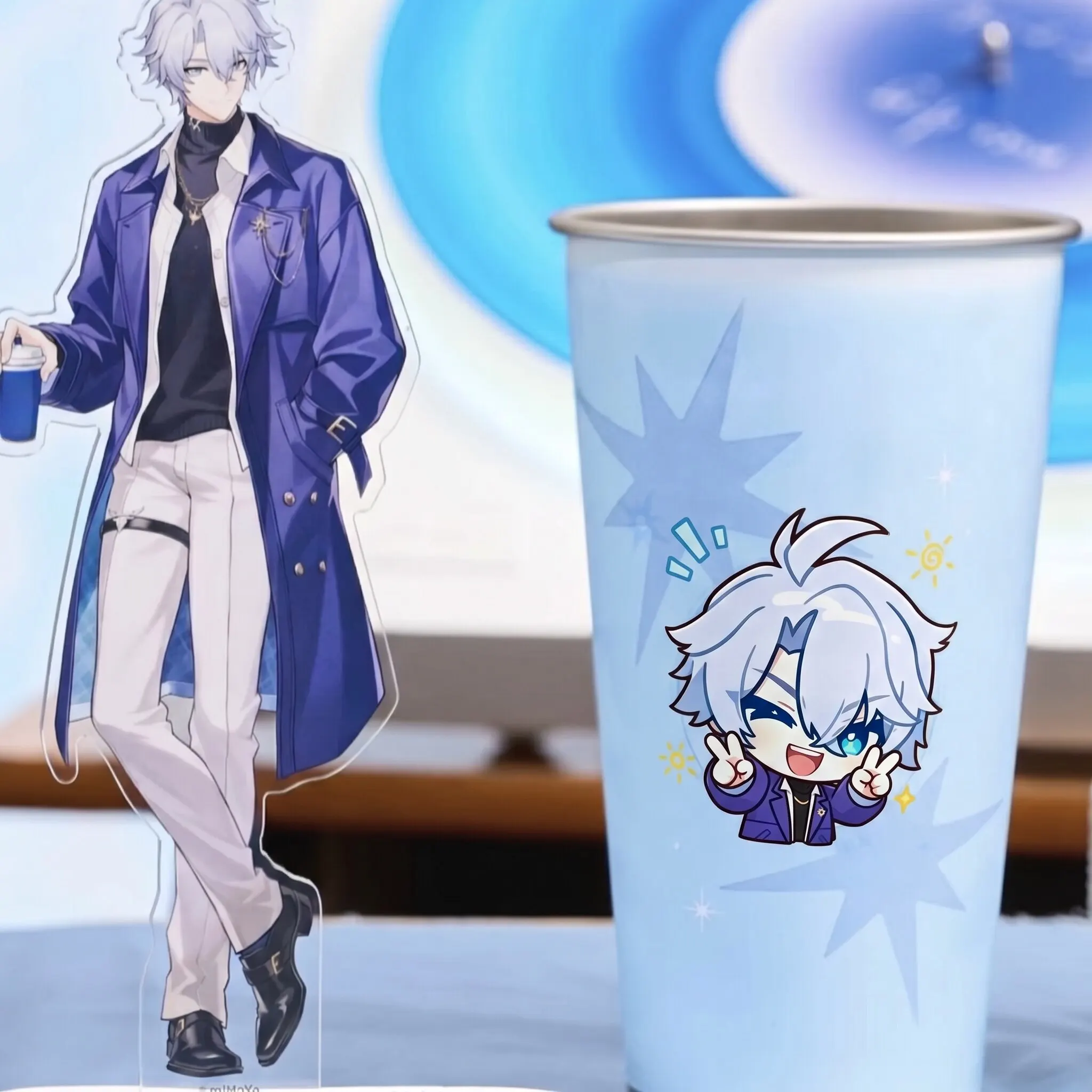 Honkai Star Rail Co-branded Cold Changing Cup Stainless Steel Phainon Castorice Anime Coffee Mugs Cosplay Props Doujin Gifts
