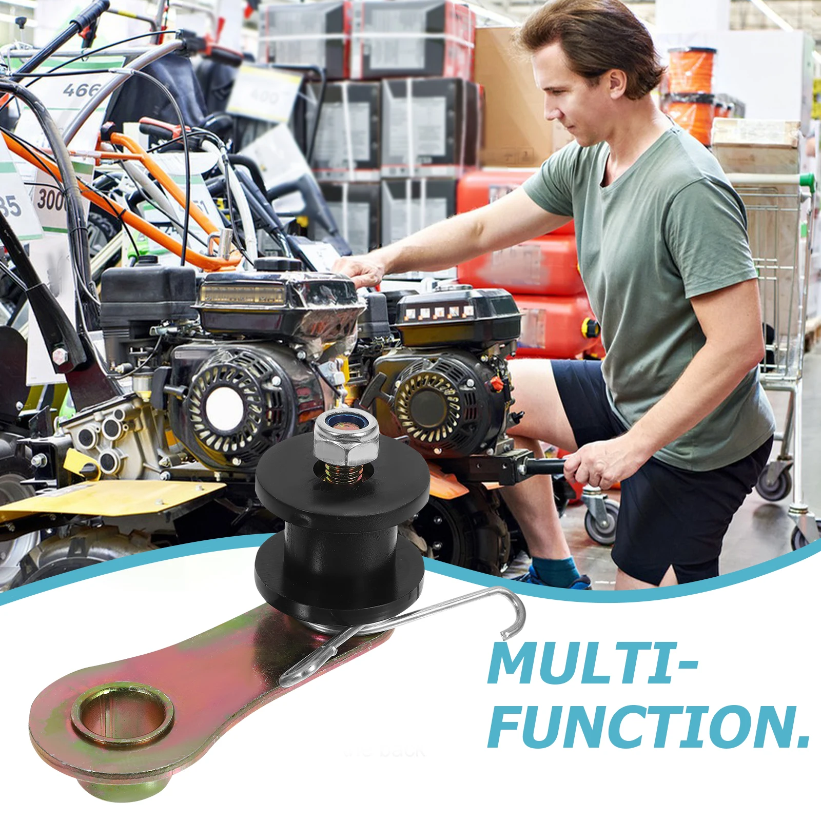 

Adjustable Guide Assembly For Motorcycle Durable Iron Plastic Easy Install Off Road Vehicles Compatible Chain Guide Roller