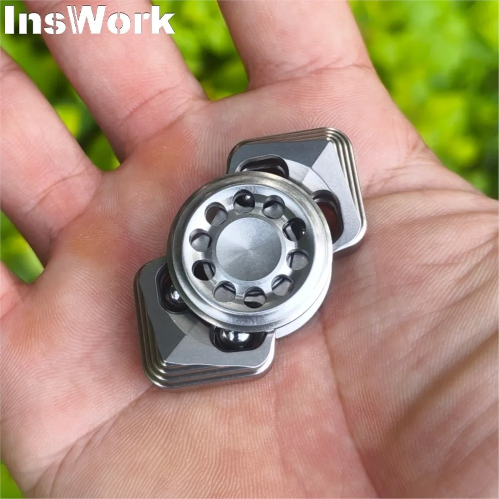 YHEDC Inktvis Tweebladige Vingertop Gyro Stress EDC Fidget Speelgoed Vingertop Gyro Stress Relief Speelgoed Bureau Gyroscoop