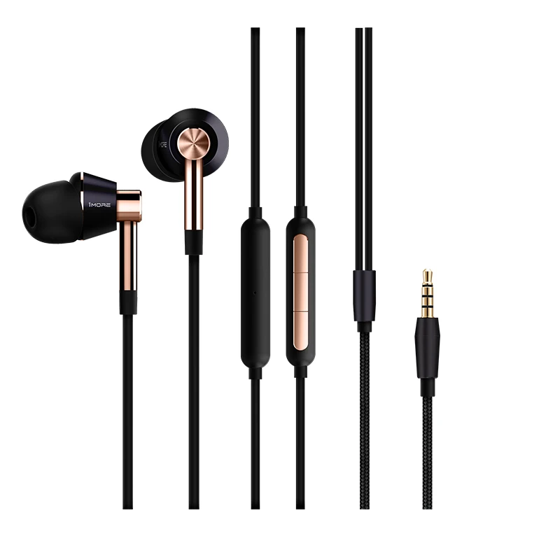 1 MEER Triple Driver E1001 In-Ear Bedrade oortelefoon IEM 3.5mm Hoofdtelefoon Voor Muziek Monitoring Gaming Oordopjes