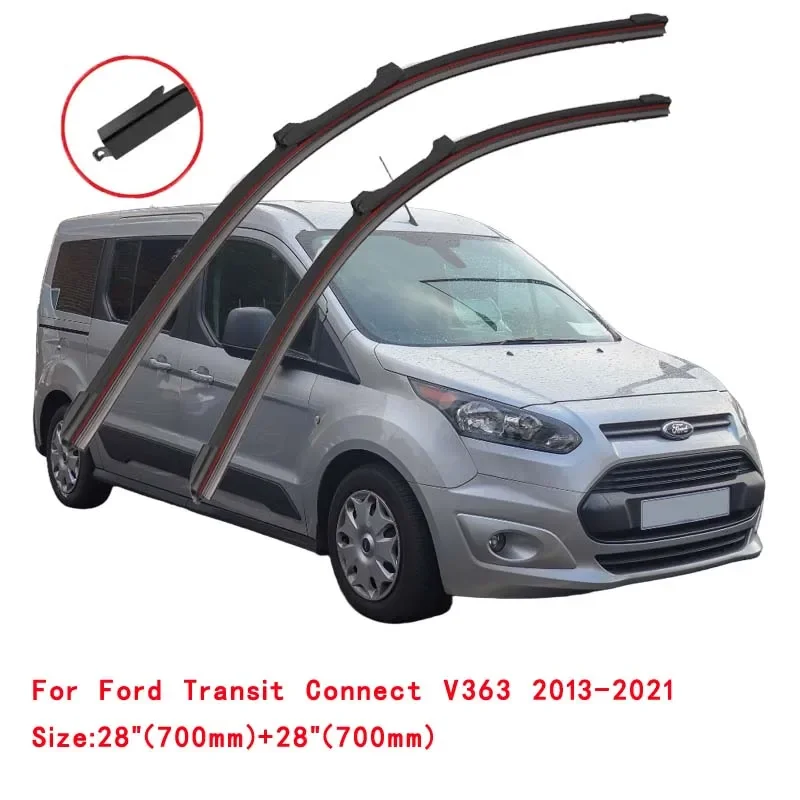 

For Ford Transit Connect Custom Tourneo Courier 2000-2024 Car Windshield Wiper Blade Front Windscreen Brushes Washer Accessories