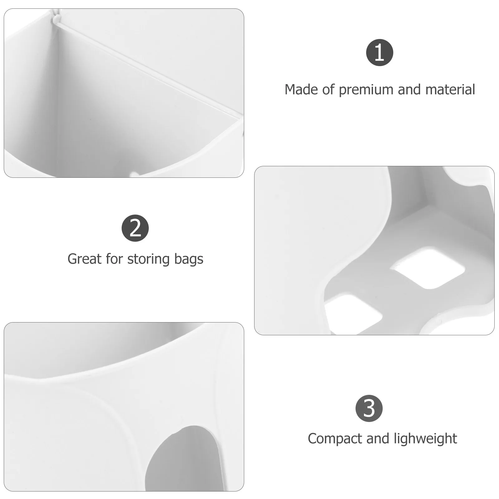 

Wall Mounted Plastic Bag Storage Box Garbage Organizer Pp Material Compact Lightweight Kitchen Hanging Bag Holder Easy