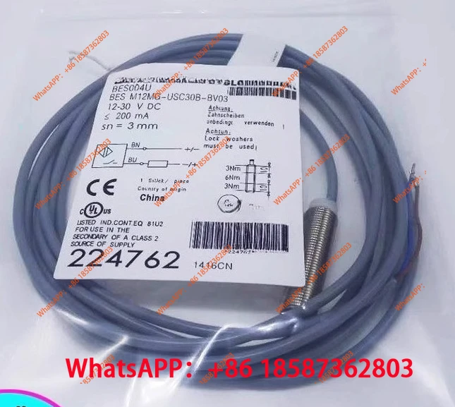 

Новый бесконтактный переключатель BES004U BESM12MG-USC30B-BV03 Индуктивный датчик