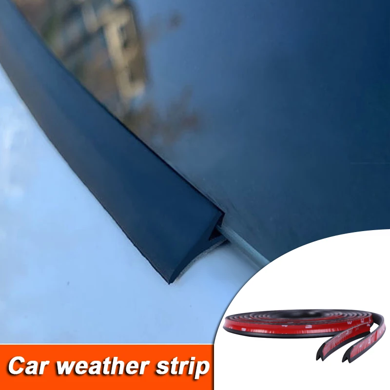 

1/2M Universal Car V Shape Rubber Seal Weather Strip Hollow Glass Window Edge Moulding Trim Decorate Weatherstrip Accessories