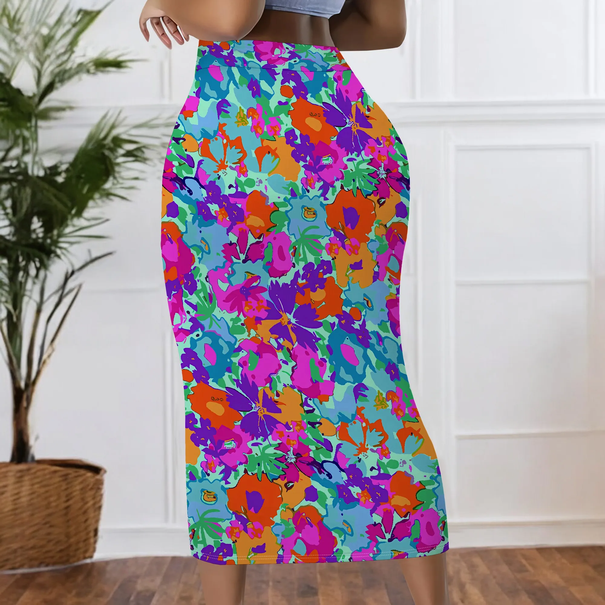 Яркая юбка с цветочным принтом – обзор и цена Midi Skirt Floral