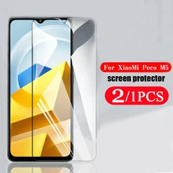 2/1Pcs For Xiaomi Poco X3 X4 X2 F4 F3 F2 tempered glass screen protector M5 M4 M3 M2 pro 5G GT NFC C40 C31 M5s protective film