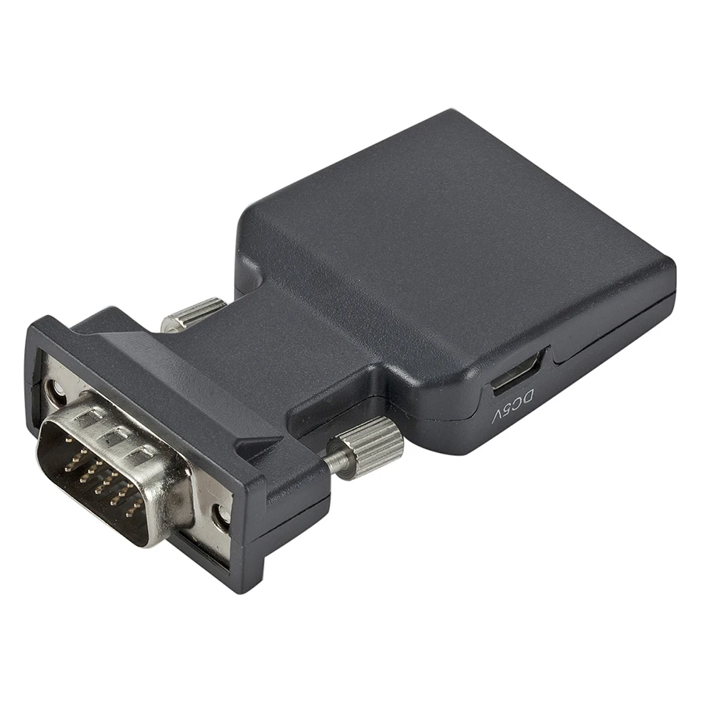 HDMI-compatible to VGA Adapter with 3.5mm Audio Cable HD 1080P VGA to HDMI-compatible Converter For PC Laptop TV Box Projector
