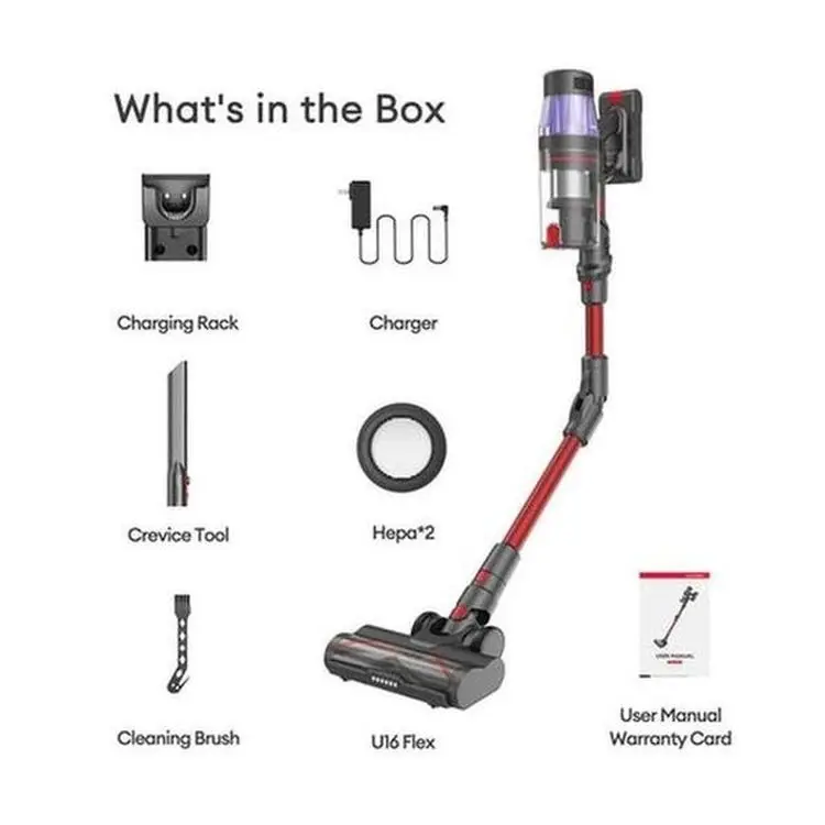 2024 Hot Sale Wireless Vacuum Carpet Cleaner Portable Handheld Cordless Vacuum Cleaner U16 Flex Cordless Vacuum Cleaner