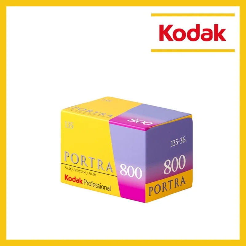 فيلم سلبي احترافي 35 ملم كوداك بورترا 800 فيلم ملون سلبي 135 1-5 لفة لون الفيلم (تاريخ انتهاء الصلاحية: 1.2026)