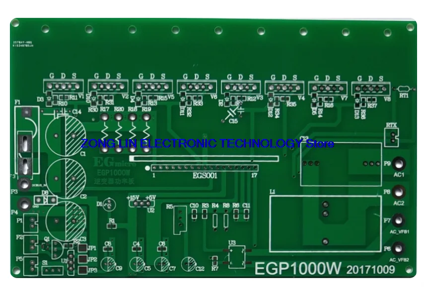 EGP1000W Pure Sine Wave Inverter with Rear Stage Power Board Based on EG8010 Chip Driver Board       1PCS -1lot