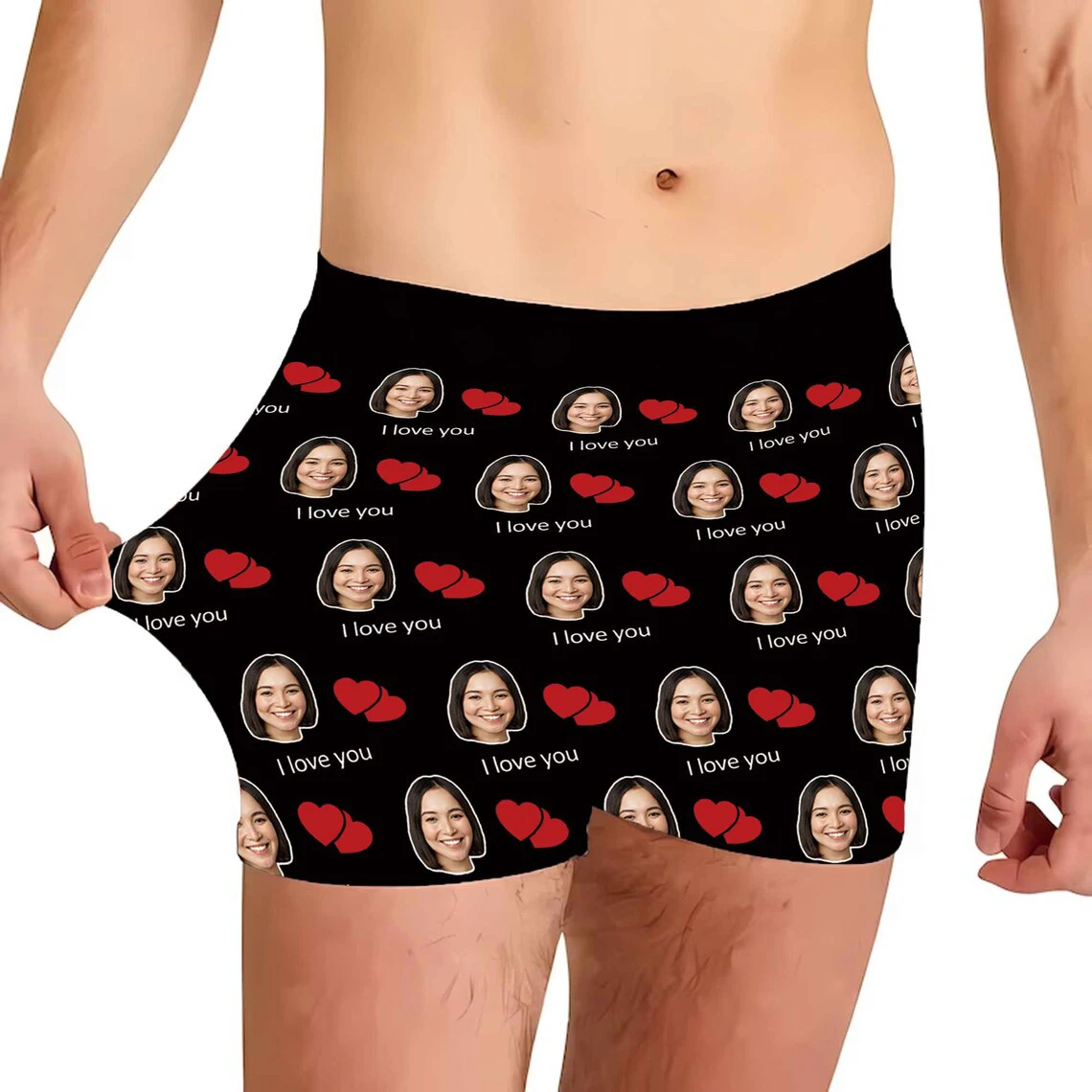 Custom Boxer Briefs With Face Men Underwear With Photo Face Personalized Sexy Women Shorts Gifts For Husband/Boyfriend