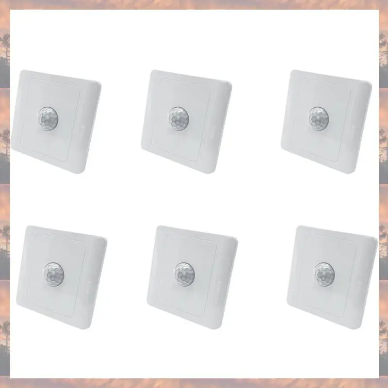 N75R-6X PIR Interruptor de sensor de movimento infravermelho 220V Controle automático LED Interruptor de iluminação da lâmpada Detector de indução corporal inteligente