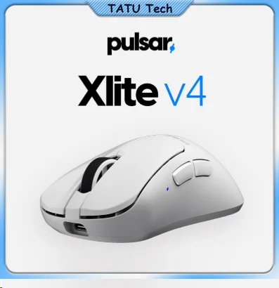 Pulsar Xlite V4 Wireless Gaming Mouse Right Hand Asymmetric Ultra Light XS-1 Sensor 8K Polling Rate 2.4G Wired Esports FPS Mouse