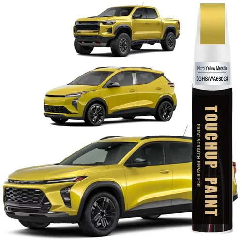 Nitro Yellow Metallic(GHS/WA660G) Touch Up Paint Compatible with Chevrolet, Car Paint Pen Scratch Repair