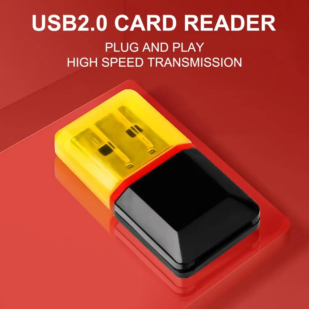 Excellent Portable Plug and Play Practical USB 2.0 Mini Plug and Play TF Card Reader TF Card Reader High Compatibility