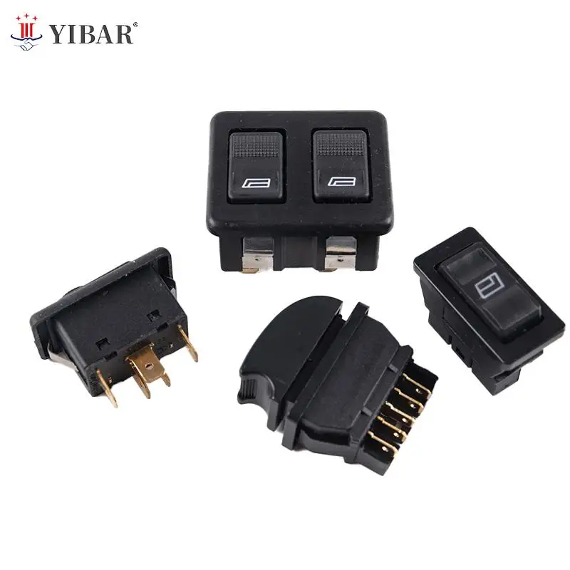 1PC Universal Car Electric Power Window Switch Lifter Controller Control Window 5 Pins Regulator Switch Accessories