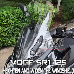FOR VOGE SR1 125 Motorcycle Modified Windshield Heightening and Widening Chest Guard Windshield Accessories Original