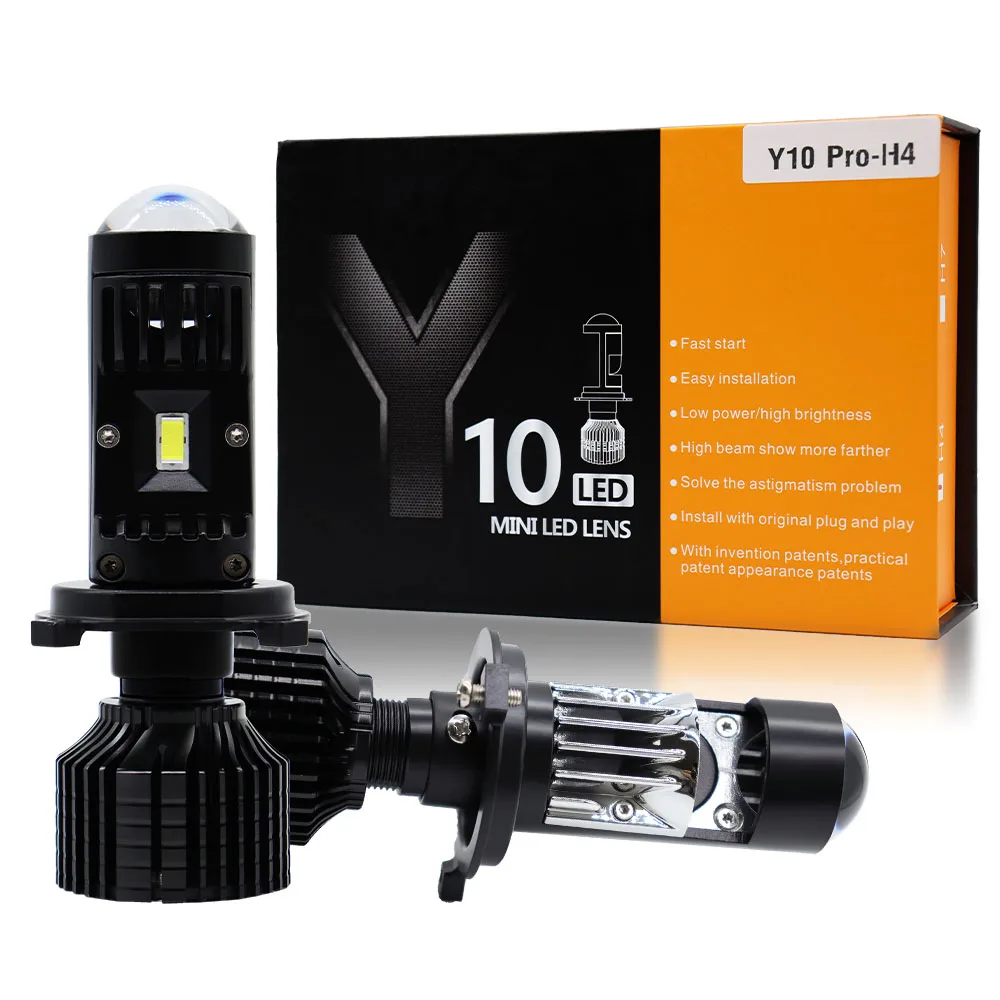 

2PCS H7 H4 Canbus Car Headlight Mini Lens For Hella Headlight LED Projector Bulb 6000K Auto Motorcycle Mini Lens 100W 50000LM