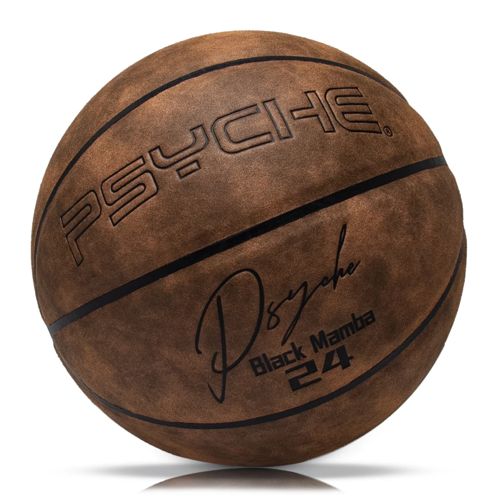 كرة سلة ذات ملمس ناعم من جلد الغزال مقاومة للاهتراء ومضادة للانزلاق للاستخدام الداخلي والخارجي كرة سلة تدريب كرة السلة للرجال